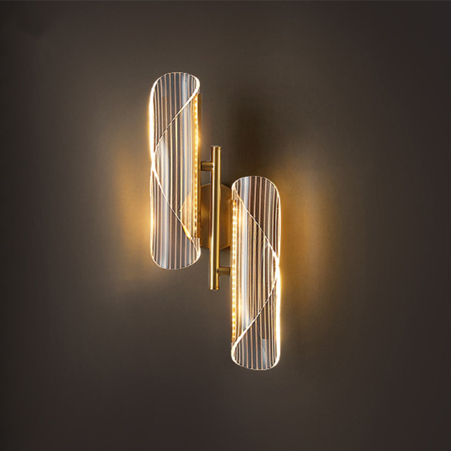 Trueliving 10W/20W Modern Gold LED Creative Indoor Wall Lamp for Bedroom Dining Room Bedside Living Room Hallway Light Fixture