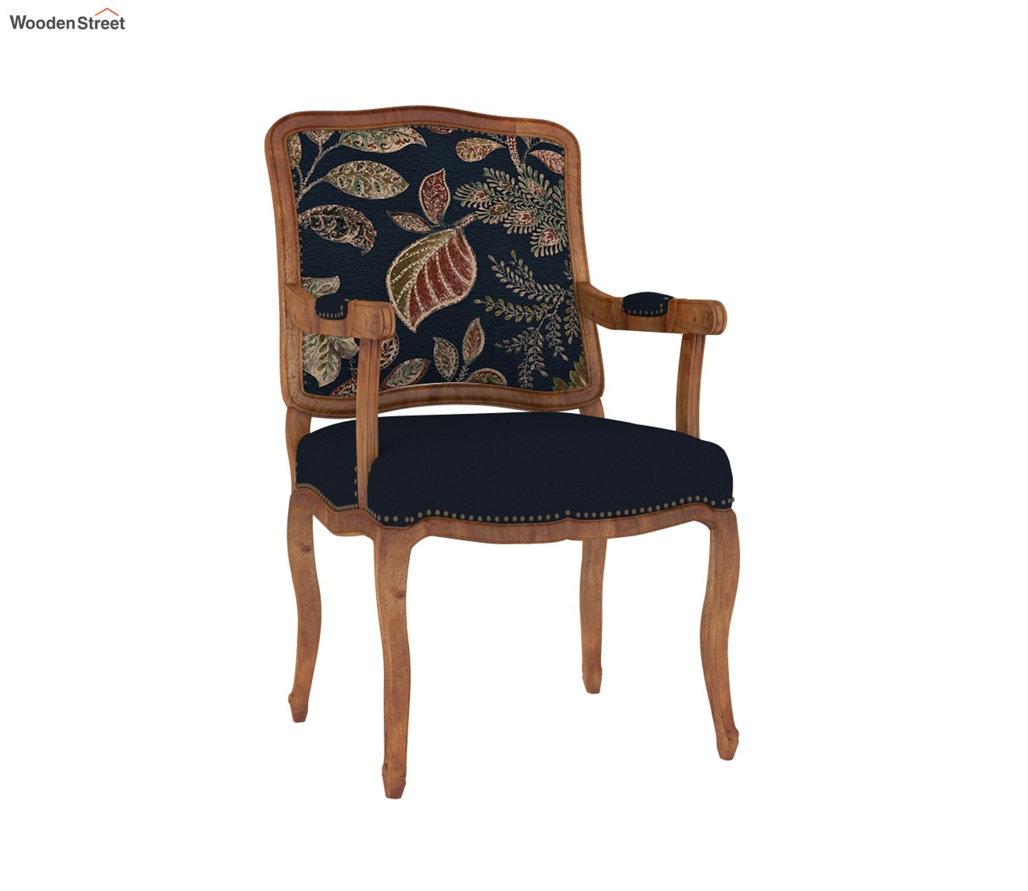 Kelvin Arm Chair (Fabric, Dusky Leaf)