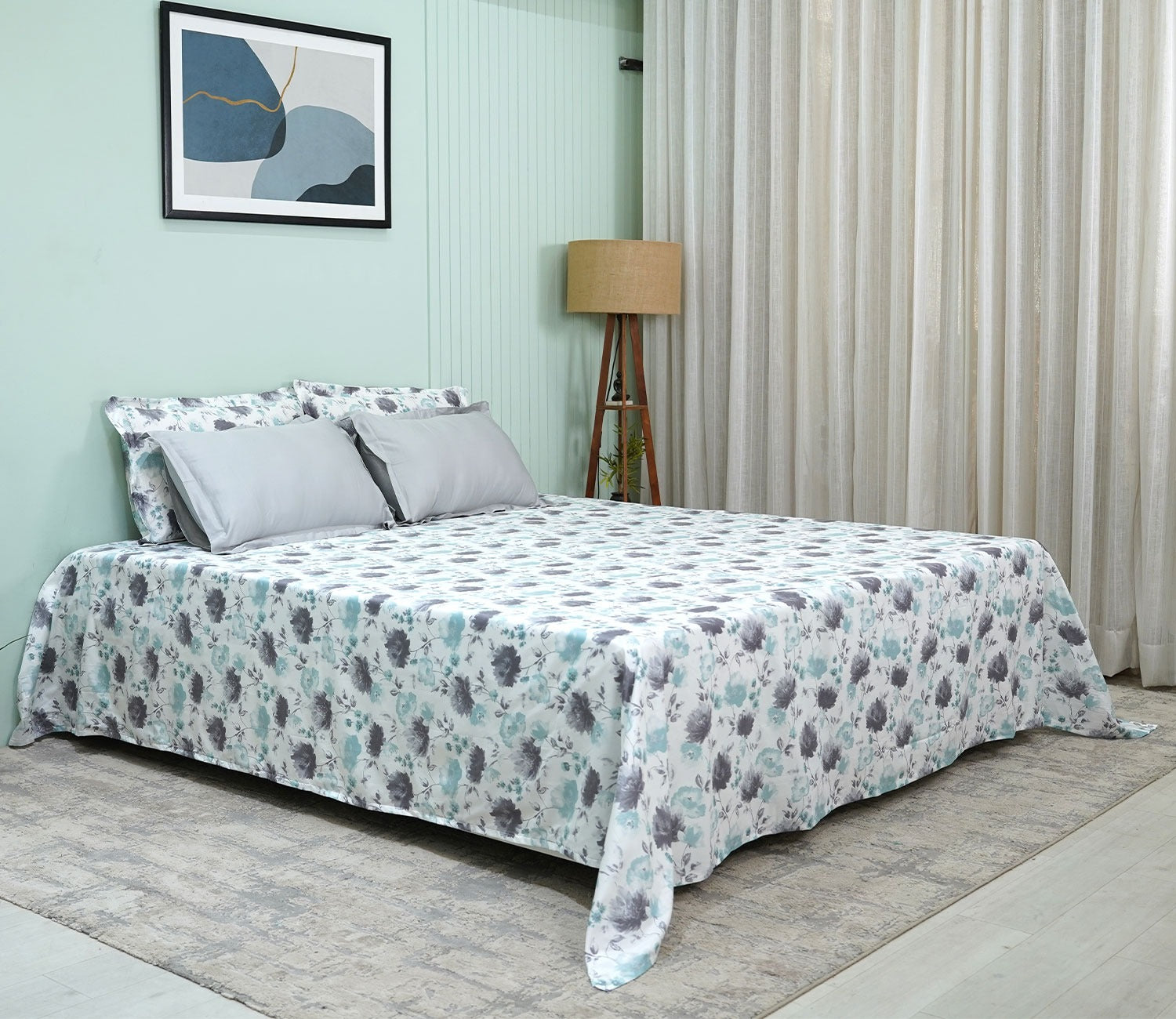 Autumn Garden Nectorsoft King Size Bedsheet