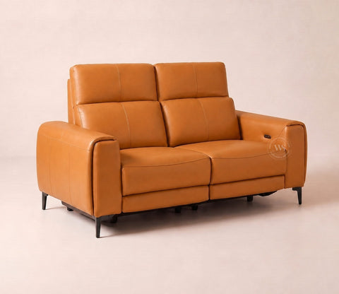 Blacksburg Luxe Electric Recliner 2 Seater Sofa (Urban Tan)