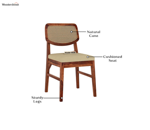 Mcbeth - Trois 6 Seater Dining Set (Honey Finish)