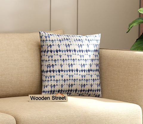 Krista Cushion Cover with Filler - Pack of 1 (16x16 Inch, Arctic Diamonds)