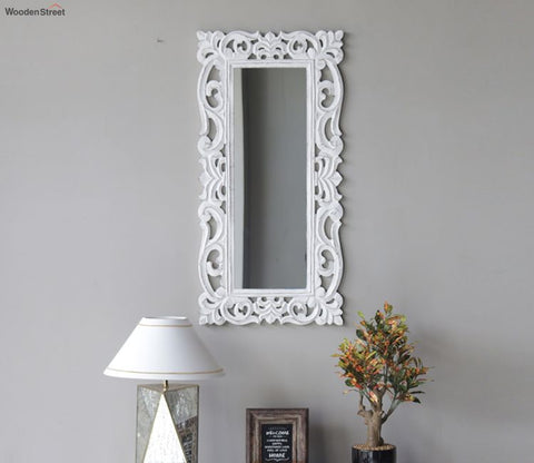 Folia Tall Carved Wall Mirror
