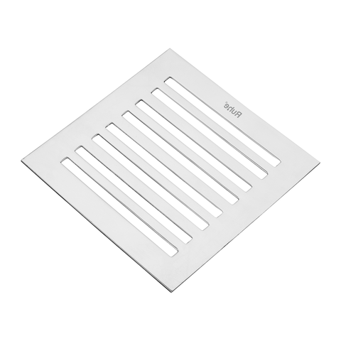 Trueliving_Long Grating Silver Floor Drain (5 x 5 inches)