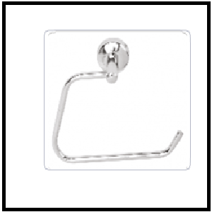 Trueliving_TOWEL RING_Metal Silver