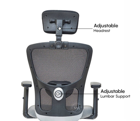 Carina High Back Mesh Office Chair (Grey)