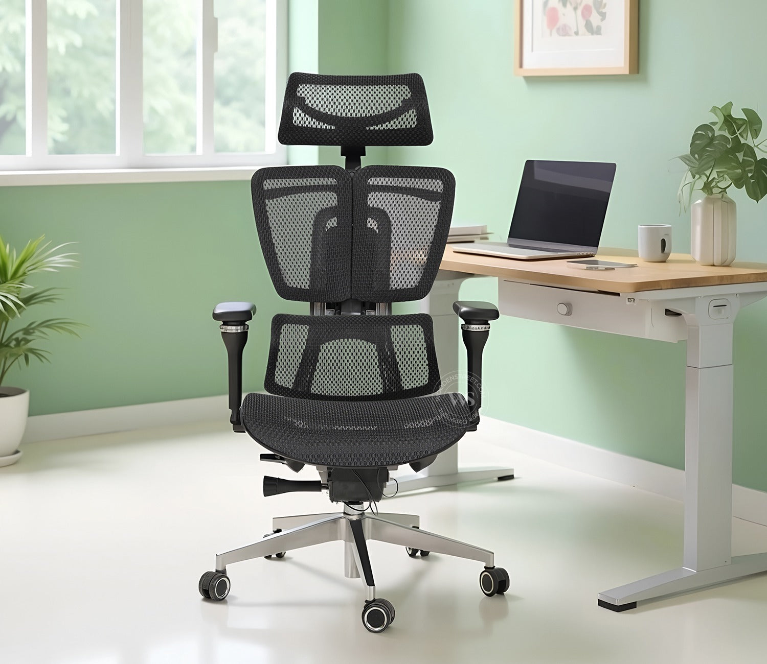 Bezus Premium Ergonomic High-Back Mesh Office Chair (Black)