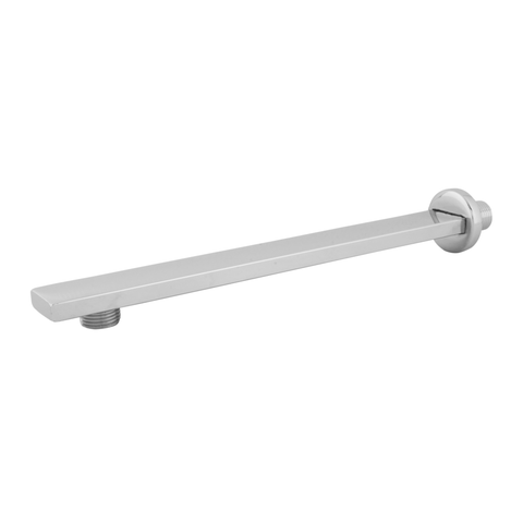 Trueliving_Rectangular Shower Arm (15 Inches) with Flange Silver
