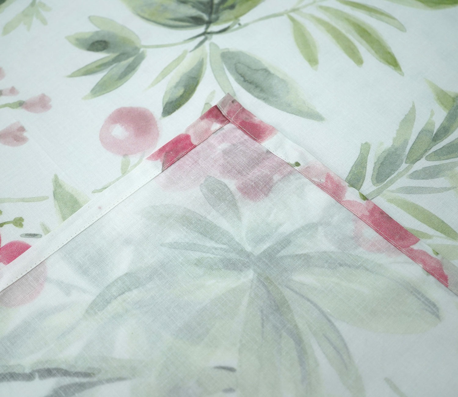 Botany Flat Cotton Bed Sheet King Size with 2 Pillow Covers (Blue)