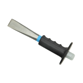 Trueliving_Chisels With Rubber Grip Hardness: 55- 57 HRC on Cutting Portion. 35 - 45 HRC on Striking Portion.