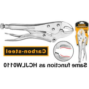 Truliving_Hand Tools & Hardware-Pliers-Tools & Hardware-INGCO Curved Jaw Locking Plier HCJLW0210 | 10?” | With plastic handle