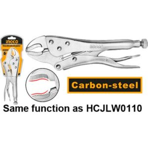 Truliving_Hand Tools & Hardware-Pliers-Tools & Hardware-INGCO Curved Jaw Locking Plier HCJLW0210 | 10?” | With plastic handle