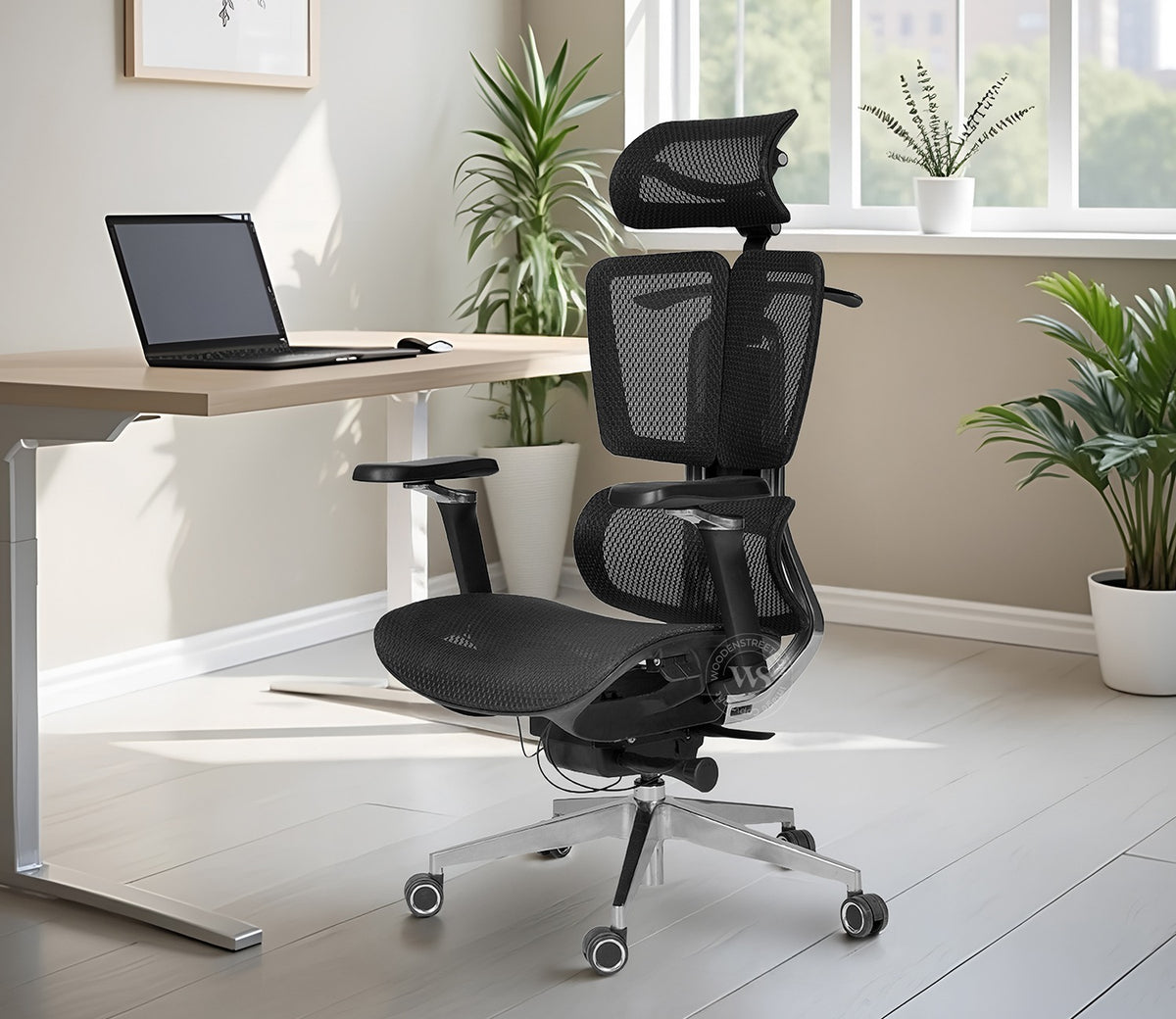 Bezus Premium Ergonomic High-Back Mesh Office Chair (Black)