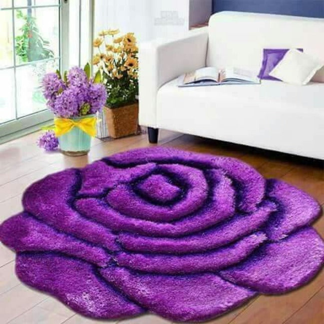 Trueliving ‎Luxury Rose Carpet Pink Round 9X9 Feet