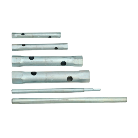 Trueliving_Tubular Spanner Set With Tommy Bar 6 x7, 8 x 9, 10 x 11, 12 x 13, 14 x 15, 16 x 17, 18 x 19, 20 x 22 Tommy Bar : 1) Dia 12 x 250mm , 2) Special Tommy Bar