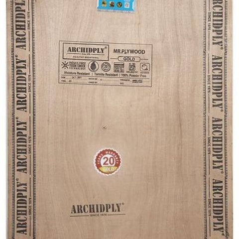 Trueliving_Archid Gold 710 BWP Grade Water Proof 8 ft x 4 ft Plywood - 12 mm_Plywood_ 107/Sq. Ft.
