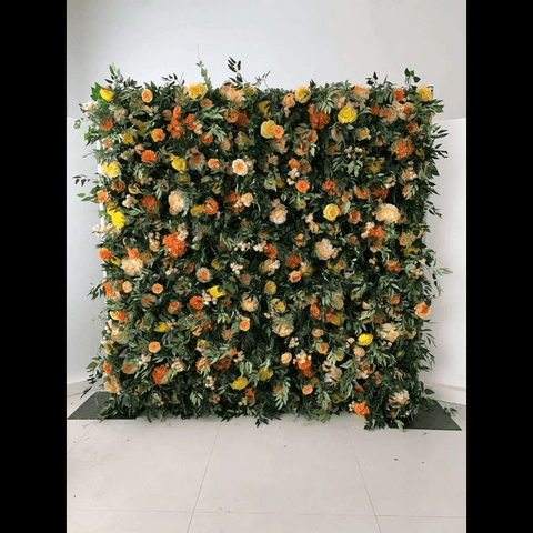 Trueliving Plant UV Protected Grass Flower Privacy Ivy Screen Faux Greenery Wall Decor Outdoor Indoor Use Backyard Garden Decoration 20" x 20"