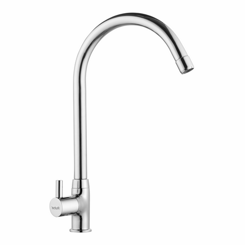 Trueliving Flora Kara Swan Neck Brass Faucet with Large (20 inches) Round Swivel Spout20 Inches