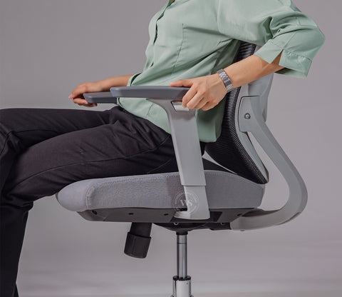 Rowen High Back Mesh Office Chair (Grey)