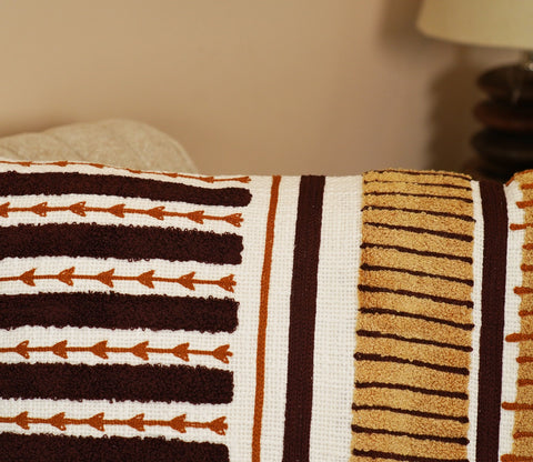 100% Matte Finished Multicolor Cushion Cover-18 x 18