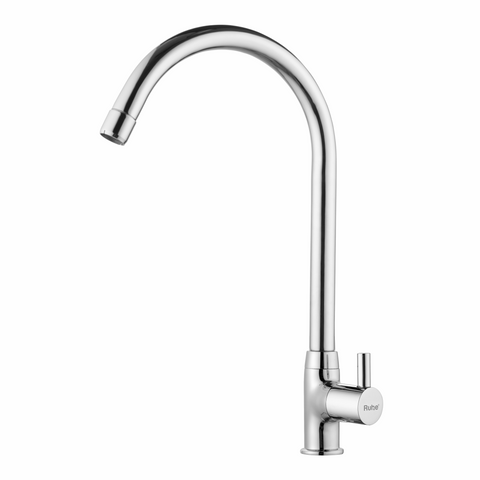 Trueliving Flora Kara Swan Neck Brass Faucet with Large (20 inches) Round Swivel Spout20 Inches