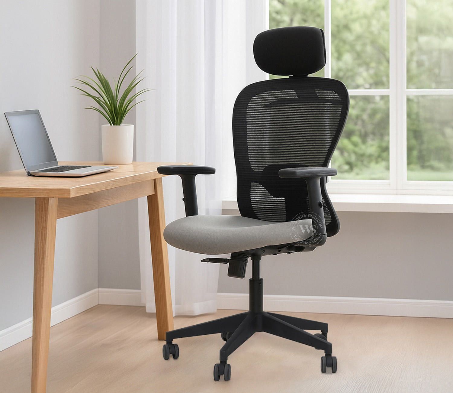 Balanco High Back Mesh Office Chair (Grey)