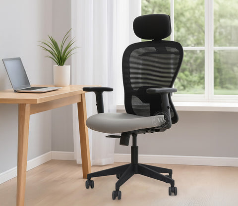 Balanco High Back Mesh Office Chair (Grey)