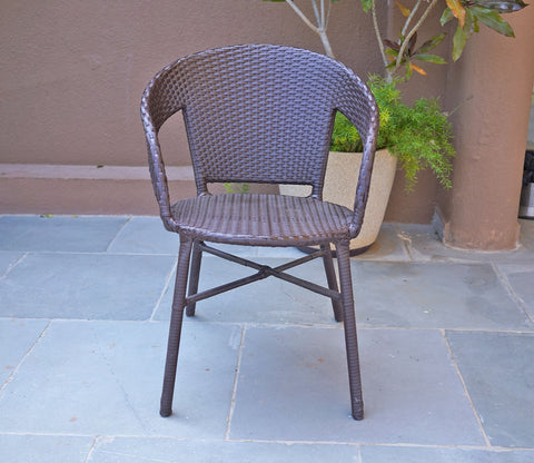 Sienna Wicker Outdoor Garden Chair (Brown)