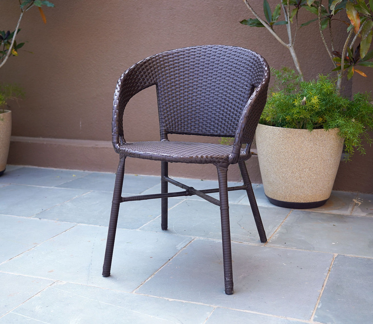 Sienna Wicker Outdoor Garden Chair (Brown)