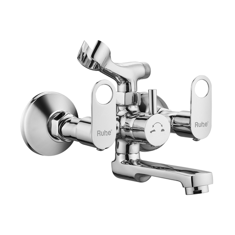 Trueliving Classy Orbit Telephonic Wall Mixer Brass Faucet (with Crutch)20 Inches