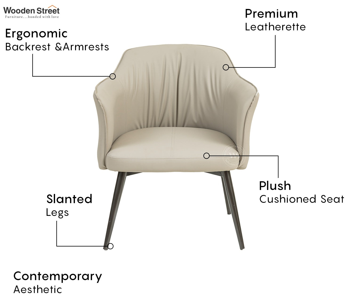 Shori Lounge Chair (Cream)