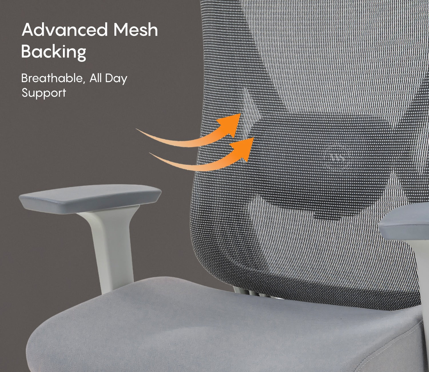 Rowen High Back Mesh Office Chair (Grey)