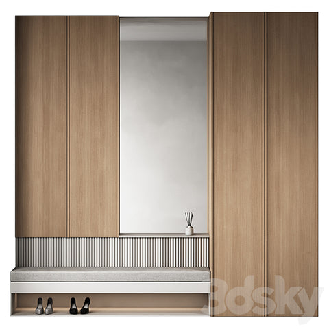Trueliving 5 Loft Door wardrobes Laminated Finish & PU Finish with Drawers 8Ft *2Ft *9Ft -2438.4MM X 609MM X 2743.2MM)