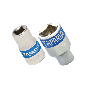Trueliving_Sockets- 9.5mm (3/8) Square Drive PROD. NO.	FIG. NO.	A	B	C	ΘD	ΘE	A/F	WT. GMS B 6 H	1	28	16	12	10.3	17	6	25