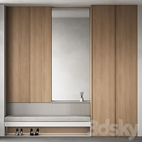Trueliving 5 Loft Door wardrobes Laminated Finish & PU Finish with Drawers 8Ft *2Ft *9Ft -2438.4MM X 609MM X 2743.2MM)