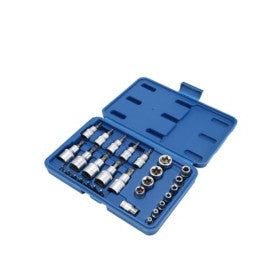 Trueliving_Torx Bit Sockets & E-Sockets Set- 1/2 SQ.