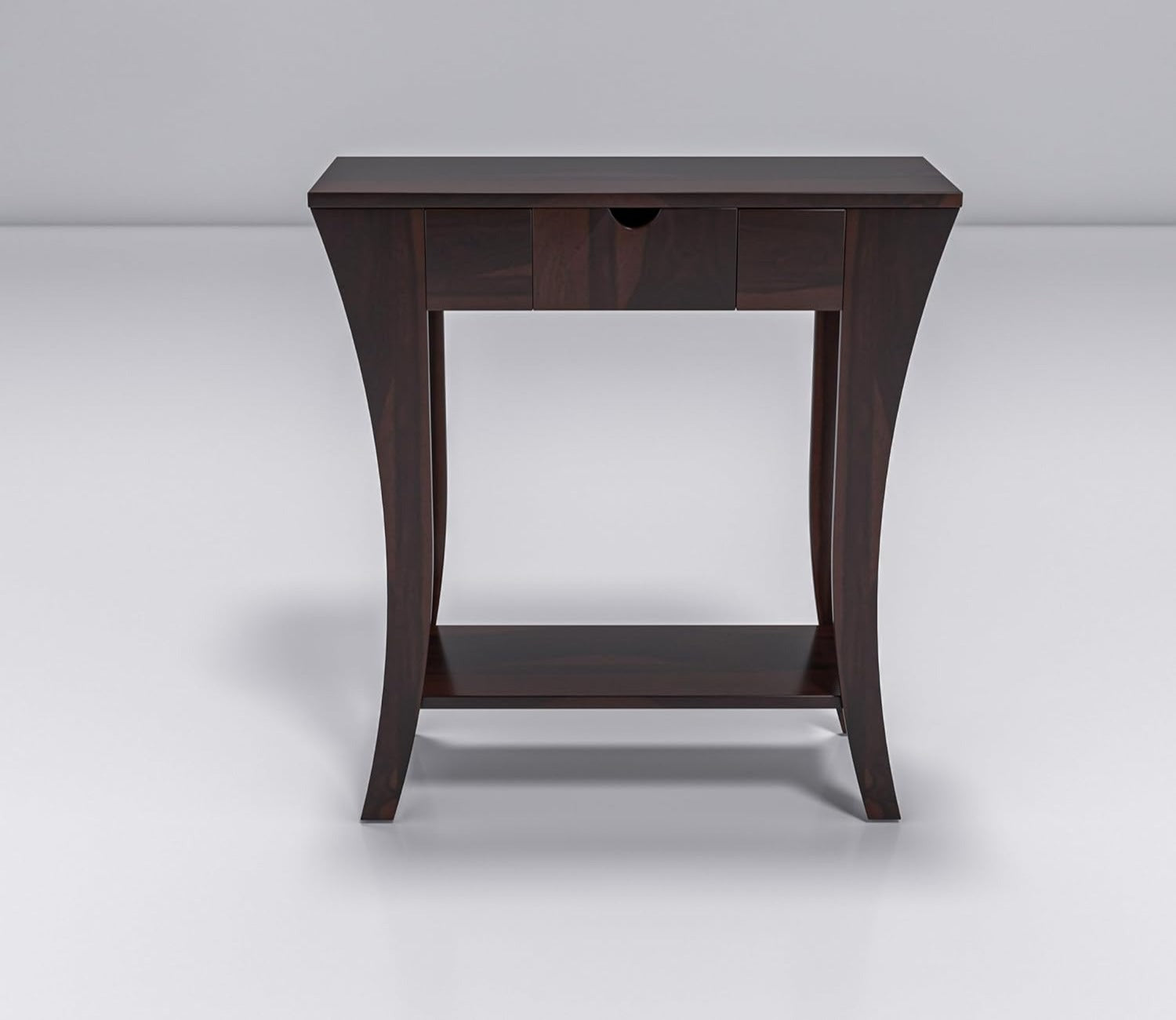 Wooden Partition Leave Design Console Table