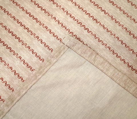 Acanthus Classic Printed King Size Bedsheet (Beige)