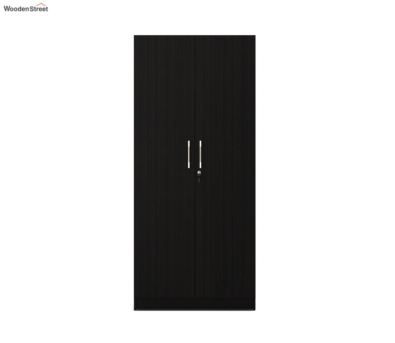 Kosmo Optima 2 Door Engineer Wood Wardrobe (Flowery Wenge Finish)