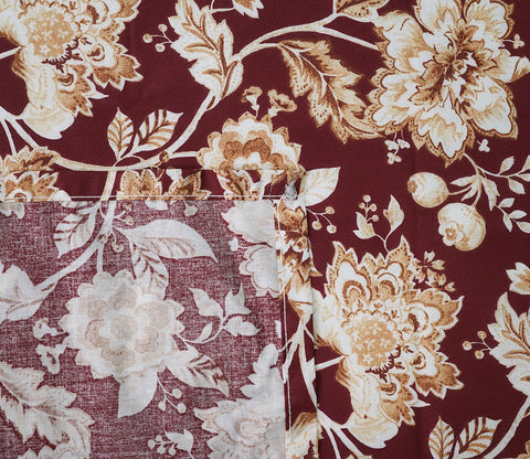 Rose Moments Queen Size Bedsheet (Red)