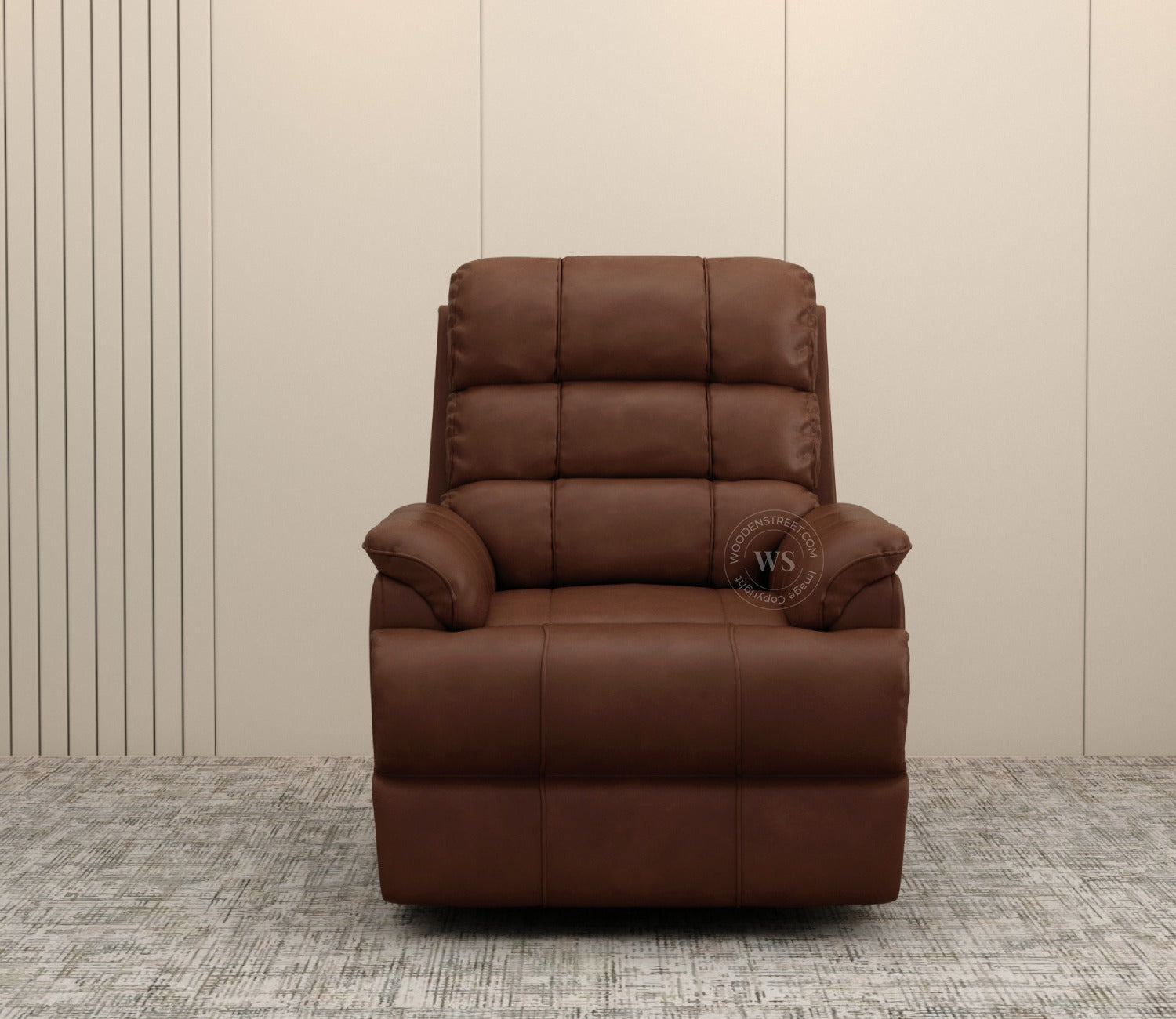 Valencia Motorized Recliner Sofa (Saddle Brown)