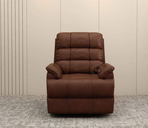 Valencia Motorized Recliner Sofa (Saddle Brown)