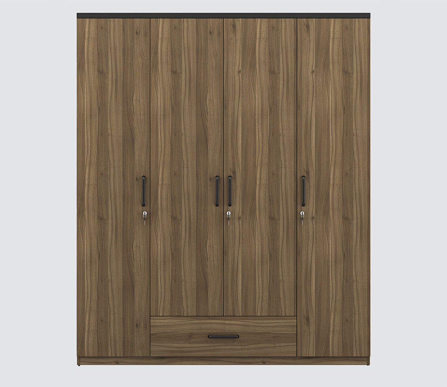 Kosmo Hover 4 Door Engineered Wood Wardrobe Without Mirror