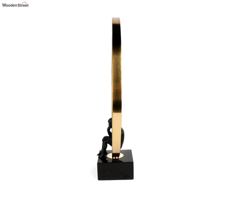 Golory Black Human Table Showpiece