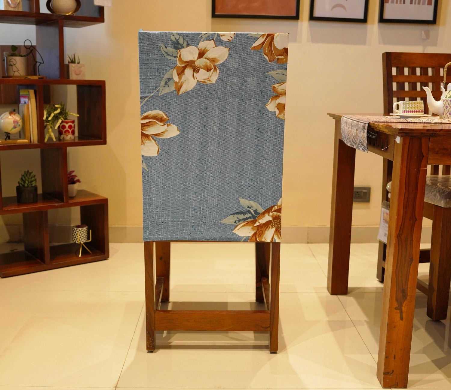 Adina Floral Printed Polyester Spandex 1 Piece Chair Cover