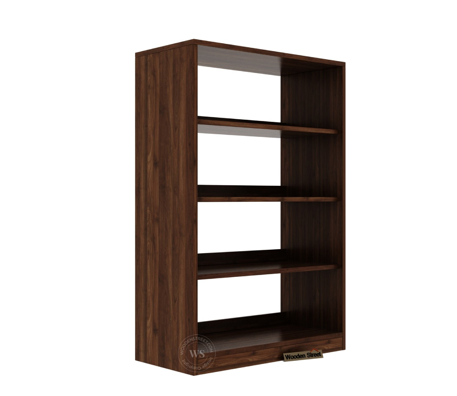 Astra Open Bookshelf (Columbian Walnut Finish)