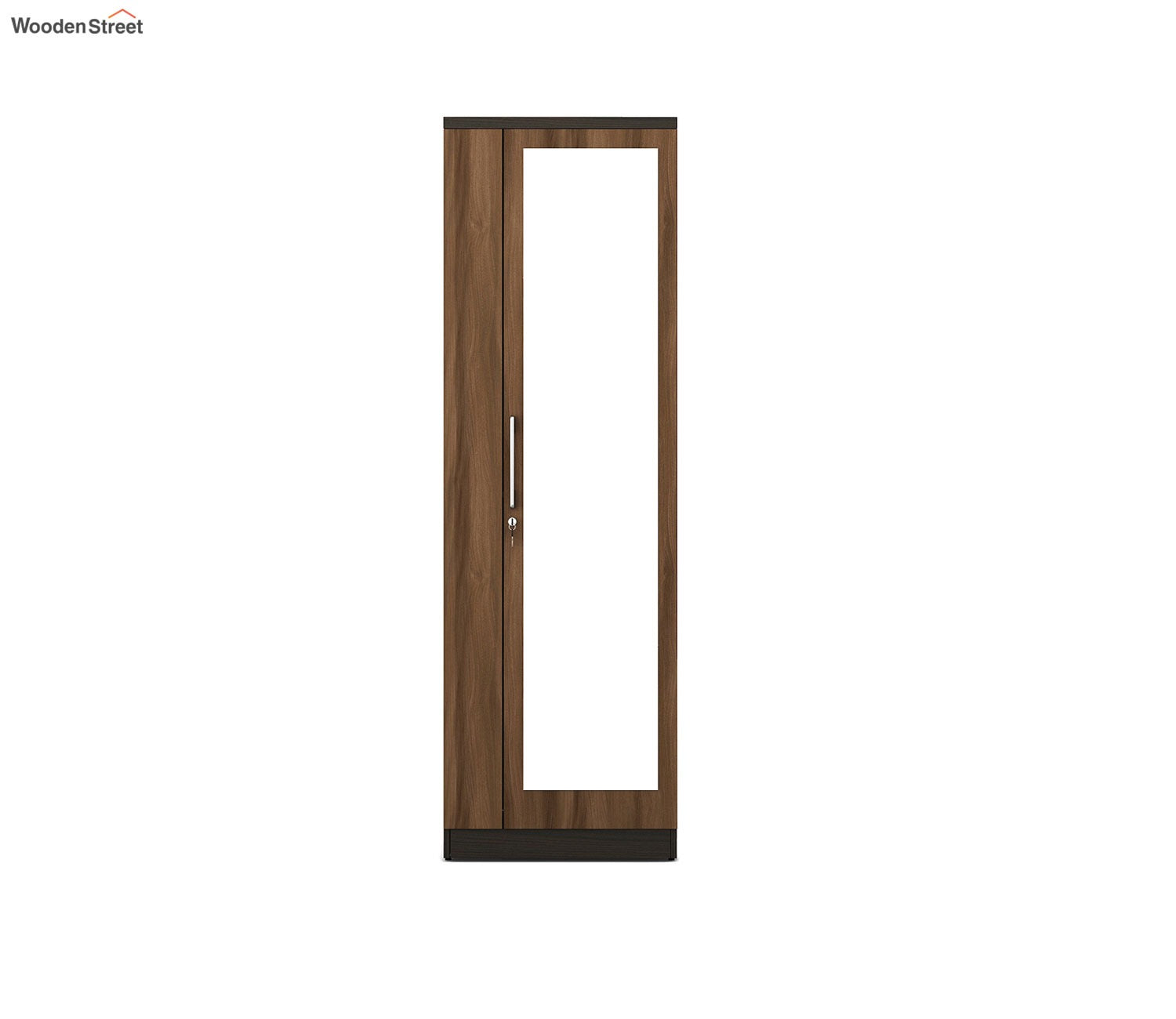 Kosmo Ken 1 Door Engineer Wood Wardrobe With Mirror