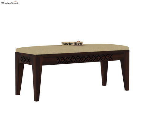 Cambrey Bench without Backrest (Walnut Finish)