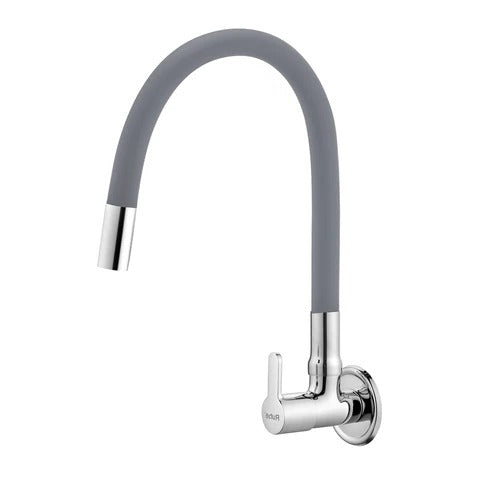 Trueliving Classy Pavo Brass Sink Tap with Silicone Grey Flexible Spout20 Inches