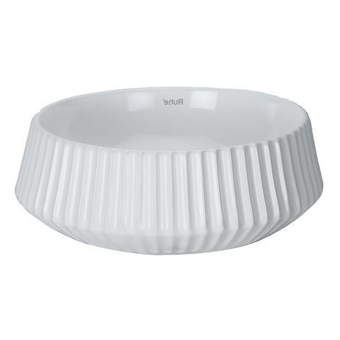 Trueliving_Castor Table Top Wash Basin (White) 48D x 48W x 13.5H Centimeters